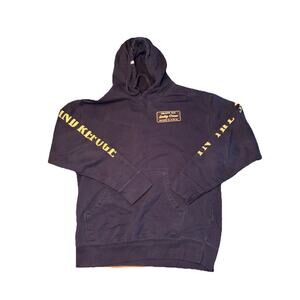 Salty Crew Hoodie Sweatshirt Mens Large Blue Chasing Tail Graphic Fleece Logo